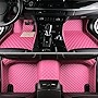 Custom Automotive Car Floor Mats for 2006-2022 Lexus is 300/IS 350 /is 200t/IS 250/IS 350/IS F/LS 500 All Weather Floor Mats Liners (Pink)