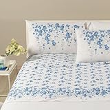 Drap de dessus 160 x 280 cm Caleffi - Parure de lit Myosotis 00041 simple Bluette