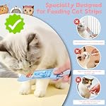 Yummy Sam 2pcs Cat Strip Feeders, Kitten Strip Squeeze Spoon for Wet Food and Liquid Snack, Cat Lickable Puree Treat Food Dispenser Pet Food Mixing Spoon Feeding Scoop for Puppies Small Pets - Image 3