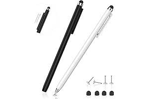 Mixoo 2-in-1 Retractable Stylus Pens for Capacitive Touch Screens with High Sensitivity...