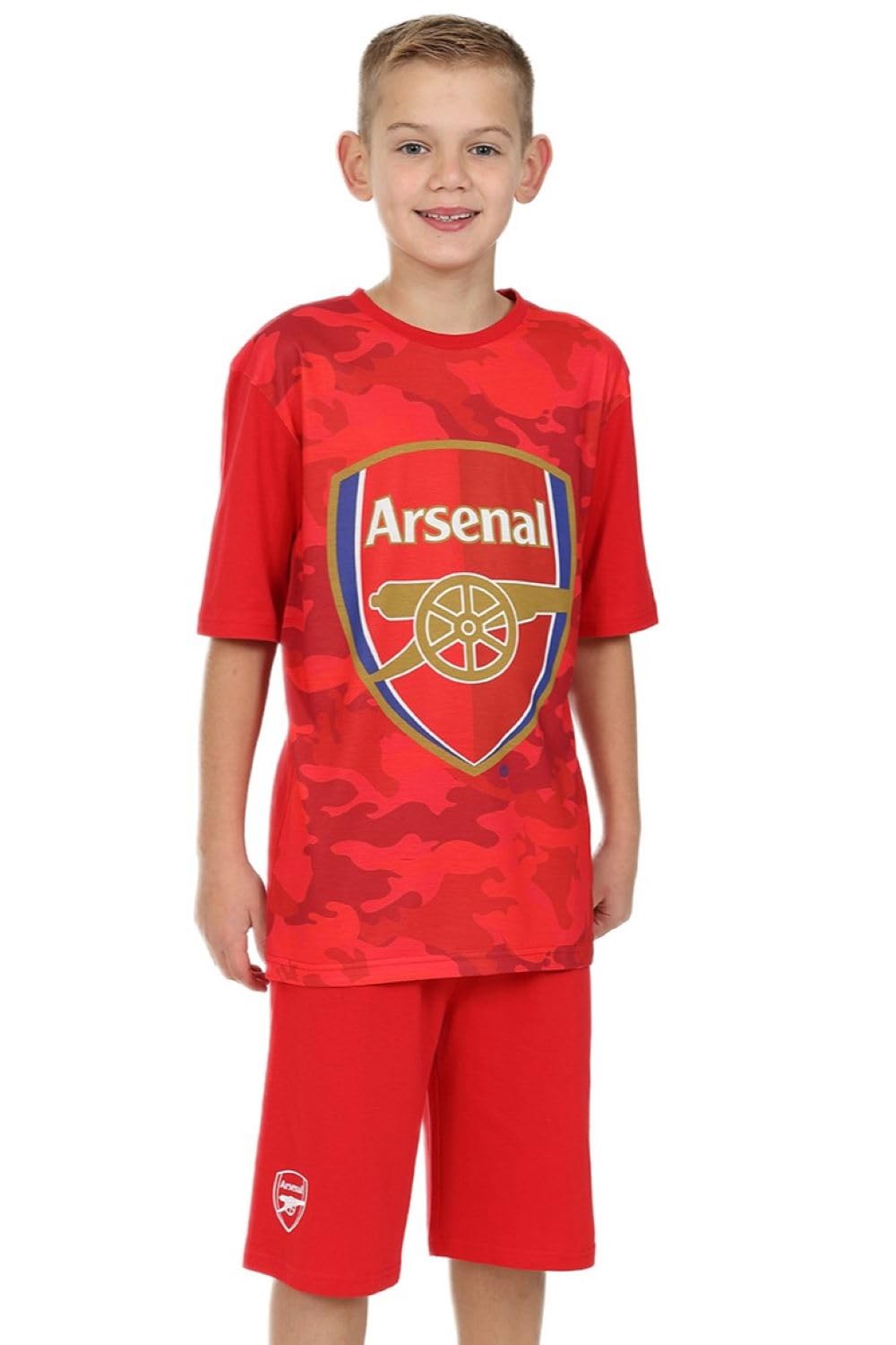 Football Club - Pigiama corto mimetico per ragazzi dell'Arsenal