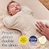 Love to Dream Swaddle UP Warm, 2.5 TOG, Dramatically Better Sleep, Allow Baby to Sleep in Preferred Arms Up Position for Self-Soothing, Snug Fit Calms Startle Reflex, 5-8.5lbs, Oatmeal Bees