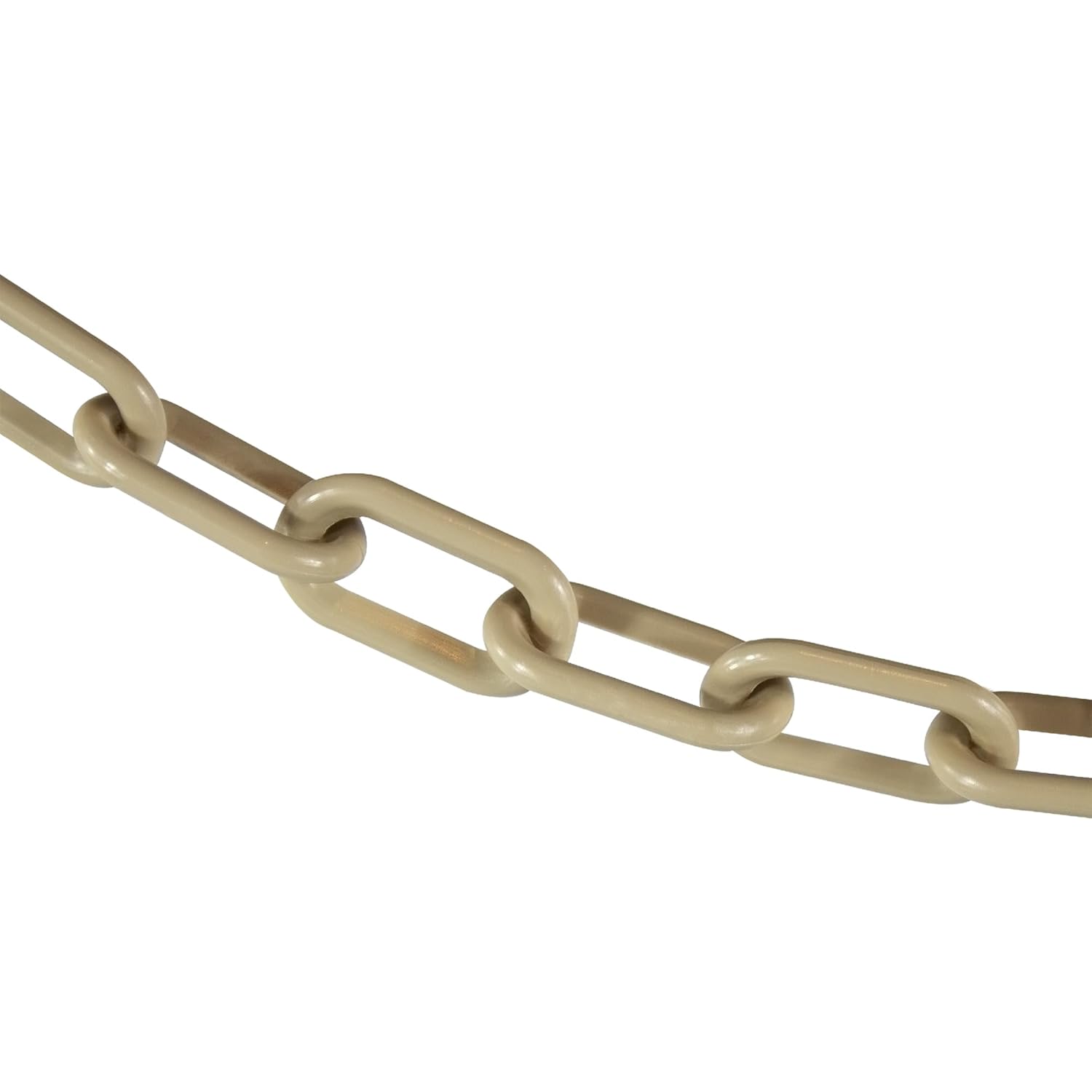 Mr. Chain Plastic Barrier Chain, Army Tan, 2-Inch Link Diameter, 100-Foot Length (50055-100)