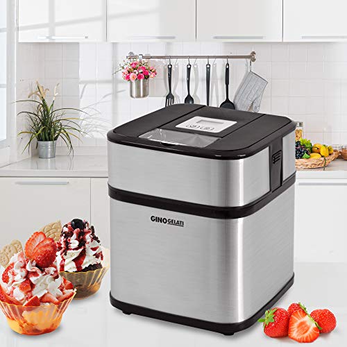 Syntrox Germany Edelstahl Eismaschine, Frozen Yogurt Maschine, Milchshake Maschine und Flaschenkühler Gino Gelati GG-12W – Bild 6