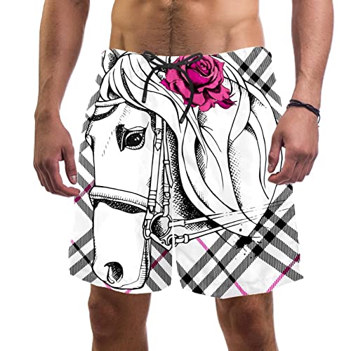 Short de bain homme Yuzheng poney pour vos journées à la plage