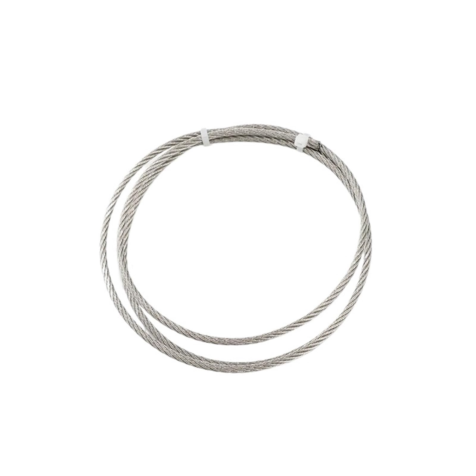 Drut ze stali nierdzewnej, Lina druciana ze stali nierdzewnej 304 0,8-4 mm 5/10 m 7x7 7x19 Wędkarstwo Podnoszenie Sznurek do bielizny Srebrny(10 meters,3mm-7X19)