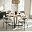 Grey Round Wool Chairs