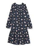 kleider für besondere anlässe leichtes Kleid mit Muster NAME IT Mädchen NKFVINAYA LS MIDI Smock Dress F Kleid, Dark Sapphire, 146