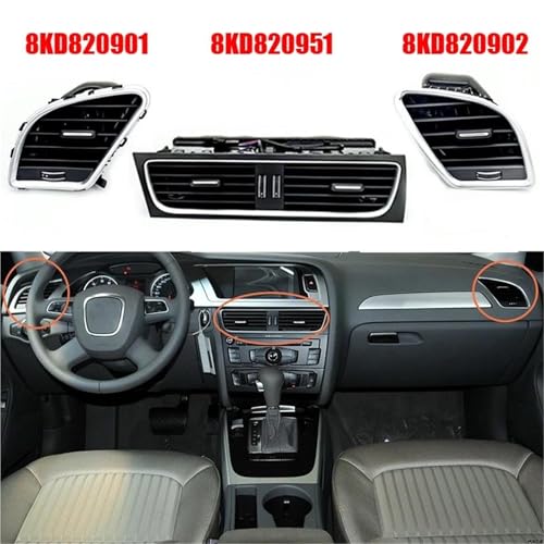 Salida de aire acondicionado interior 8KD820901: accesorio de ventilación para Audi A4 B8 3