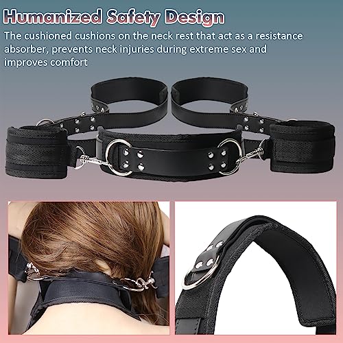 Bdsm Sex Bondage Thigh Sling, Leather Bed Restraints Kit With Adjustable Wrist Cuffs Legs Restraints Straps, Bondage Rope Kit Handcuffs Sm Slave Fetish Unisex Adult Sex Toys For Couples #TOP2