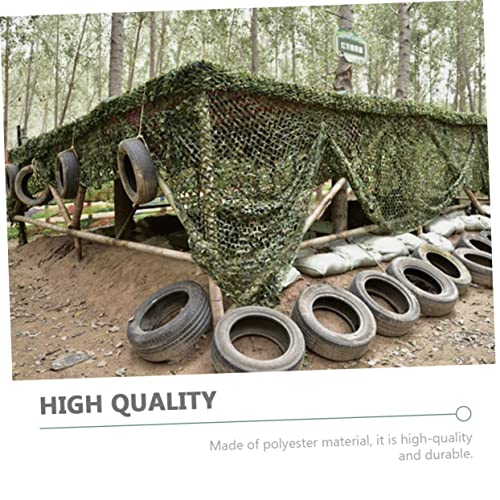 Amosfun Enfeites 1Pc Rede De Camuflagem Decoração Do Deserto Decoração De Acampamento Lona Camuflada