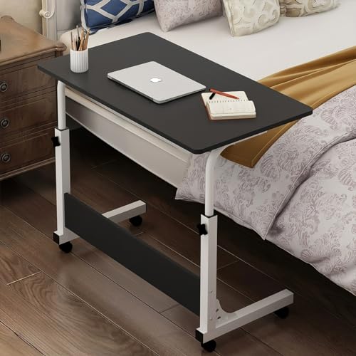 Mesa ajustável dobrável, mesa de cabeceira multifunctional, mesa de notebook lateral com ajuste de a