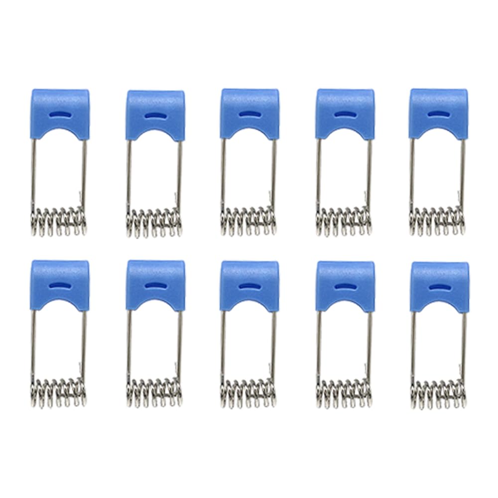 SEIWEI Blue, Spring Retaining Clip Ring Clasp, LED Recessed Lamp Downlight Fittings, Securing Clamps for Ceiling Lamp, 10 Pack Emitting Diode Accessories