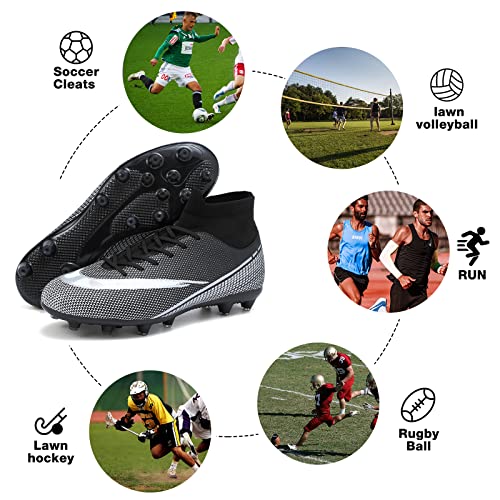 Soccer Cleats Men Football Cleats Women Tacos De Futbol Para Hombre Men's Team Sports Shoes Training Outdoor Turf Soccer Shoes For Big Boy High Top Cleats Men Football Shoes Football Training Ag/Fg #TOP5