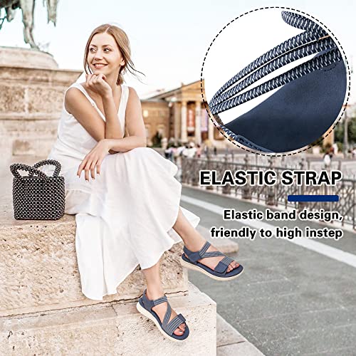 Ecetana Hiking Sandals For Women Comfortable Walking Sport Sandals Womens Adjustable Strap Lightweight Athletic Sandal For Summer Outdoor Adventure #TOP7