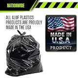Aluf Plastics RCT-33XXX Star uszczelnione rolki bez rdzy z E-Z zapięciem na klapkę krawatową, 90 g, polietylen, 88 cm x 99 cm, czarne (opakowanie 100 szt.)