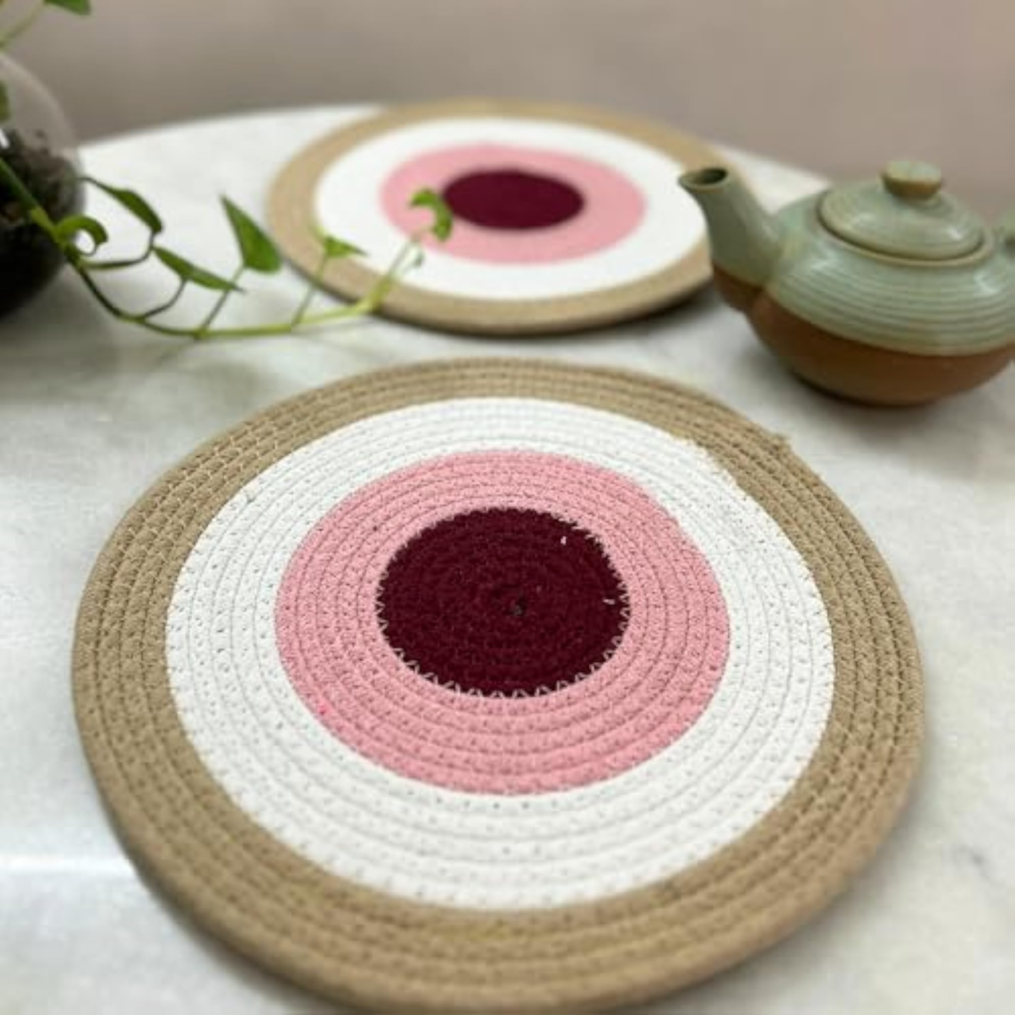 Washable Evil Eye Placemats for Dining Table, Set of 6