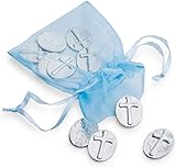 Vilmain Pewter Cross Pocket Tokens, Bag of 10 Pocket Coins - Danforth Pewter