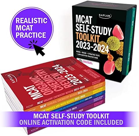 MCAT Self-Study Toolkit 2023-2024: Includes MCAT Complete 7 Book Set, 6 Full-Length Online Practice Tests + Customizable 3,000 Question Practice Bank