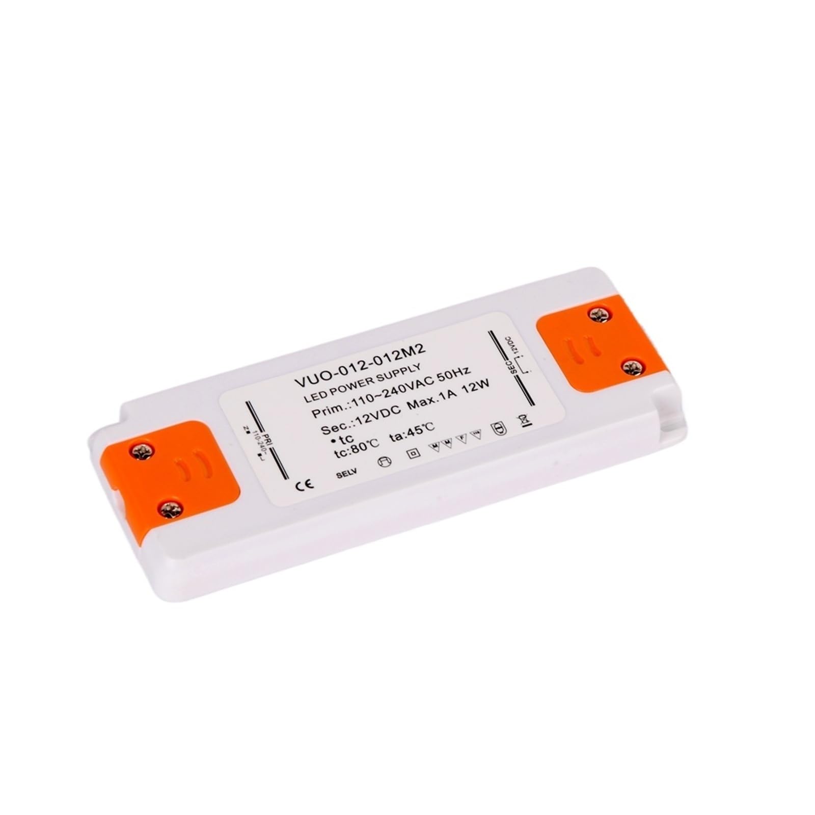PWANUIGTE LED Driver 6W 12W 15W 30W 50W 60W AC110V 220V to DC12V 24V Power Transformer(12V12W)