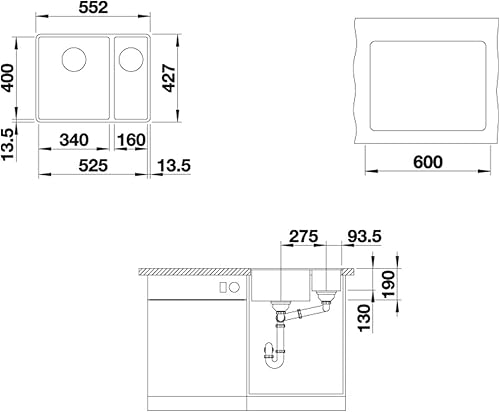 Miniatura 8 de Blanco 523495 - Fregadero de cocina, color verde