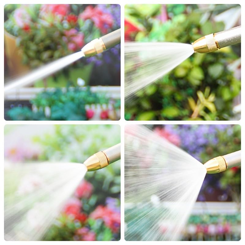 Tubo da Giardino Estensibile 7,5m-60m con Pistola e Raccordi, Tubo Acqua 3x Leggero per Irrigazione, Terrazzo, Prato, Auto(10.5m)