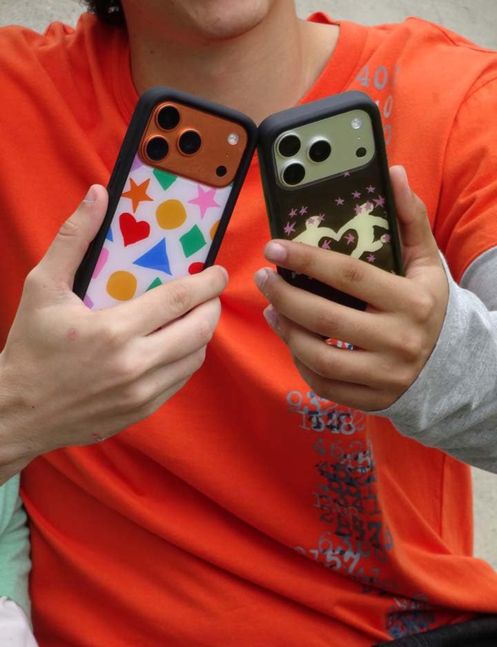 Image of Wildflower Cases - Compatible with iPhone 16 Pro Max | Protective Black Bumper, 6.5ft Drop Test Certified, Women Owned Small Business | Slushy Noobz Shapes and Colors