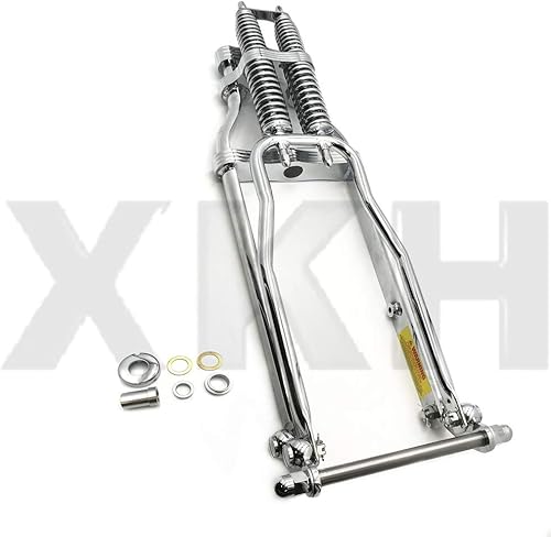 Miniatura 9 de Compatible con stock Chrome Wishbone Vintage Springer Front End wAxle Kit Harley Chopper B07M94H3TB