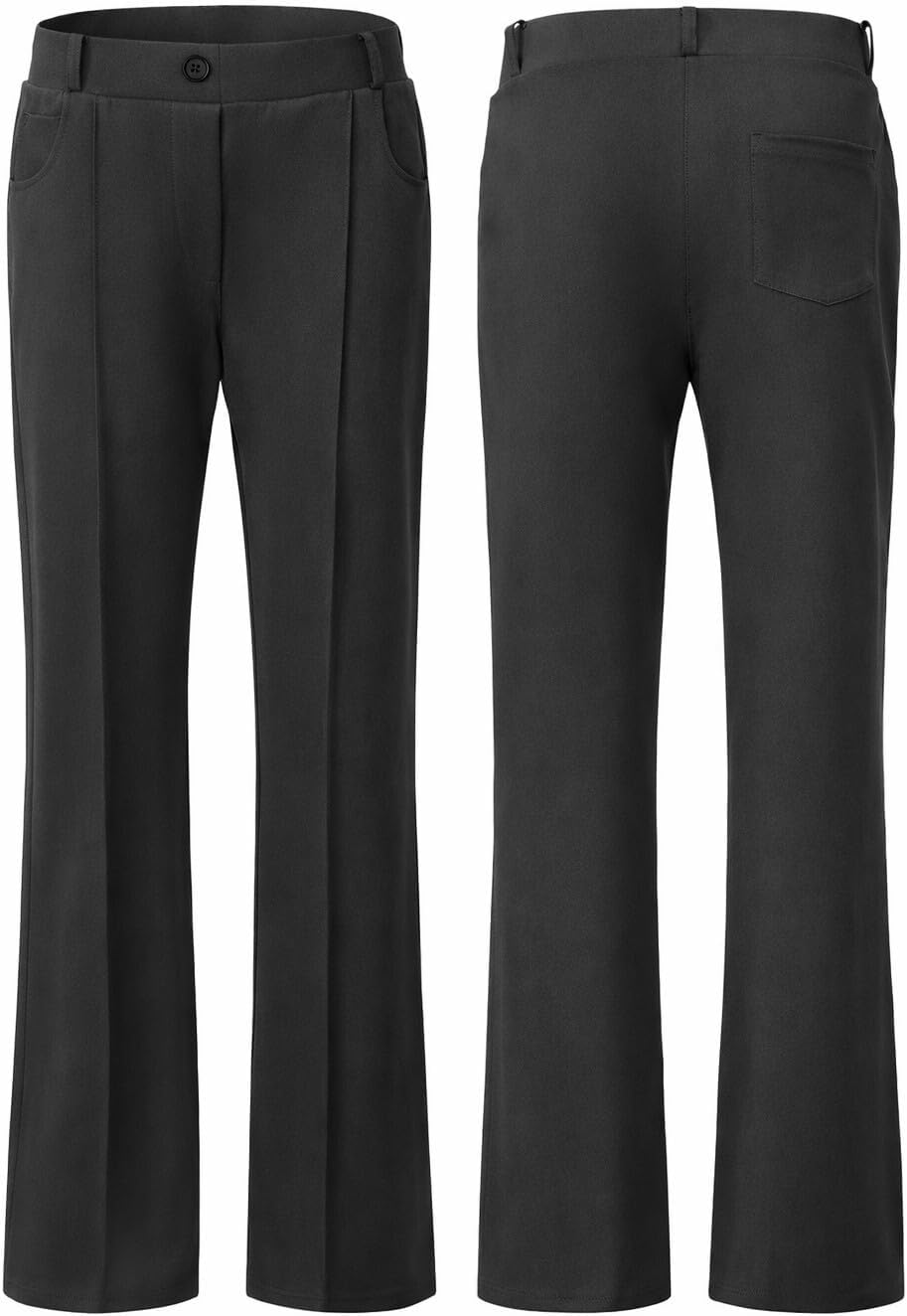 Womens Work Dress Pants Business Office Casual Outfits Comfy Stretchy Slacks Trousers Elastic Waist Pull on Pants