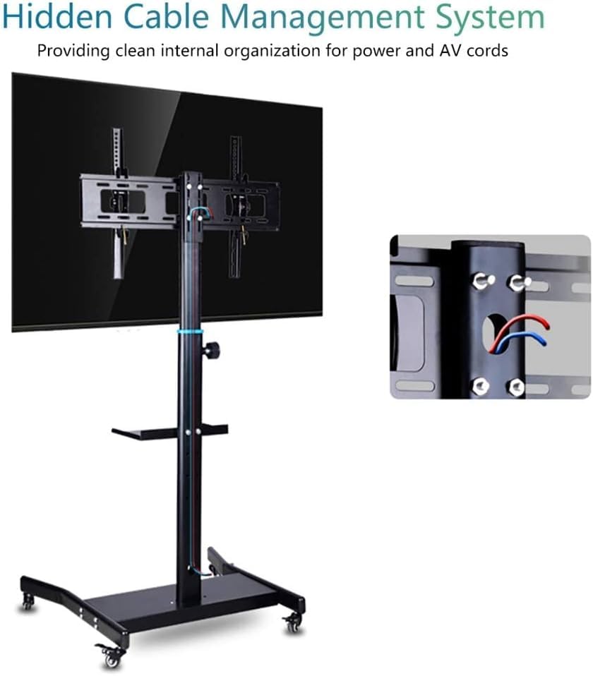 Soporte móvil para TV con ruedas y altura ajustable miniatura 6