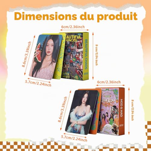 110 Photocard Katsseye, Katseye photocard, Lomo Cartes, Carte photo recto-verso de groupe de filles à la mode, Cartoline, Collectionner Pour Fans, Cadeau pour les fans – vue 3