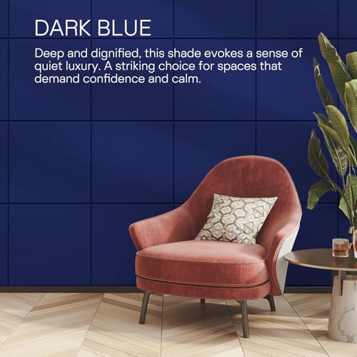 Image of MaxGear Extra Large Bulletin Board 72 inch x 48 inch, Dark Blue Felt Wall Tiles