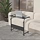 soges Laptoptisch Beistelltisch mit Rollen,höhenverstellbarer PC Tisch Notebook Sofatisch Laptopständer Notebookständer Pflegetisch für Bett und Sofa, 80x40CM,Schwarz 05#1-80BK