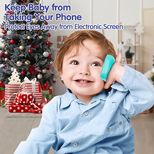 Baby Toys 12-18 Months Baby Learning Cell Phone Toys For 1 Year Old Boy Gifts - Interactive Musical Developmental Phones Toy For 12 Months Infant And Toddler Best Birthday Gifts (Cyan, Mutiple Color) #TOP1