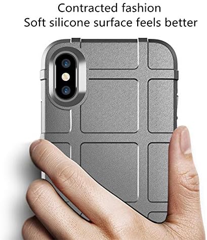 LABILUS iPhone Xs case, iPhone X case, (Rugged Shield Series) TPU Thick Solid Armor Tactical Protective Cover Case for iPhone Xs (5.8 inch), iPhone X (5.8 inch) - Concrete Grey
