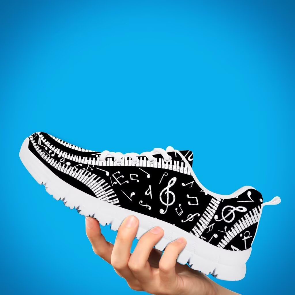 Binienty Scarpe da ginnastica da donna, con lacci, da corsa, camminata, tennis, con memory foam