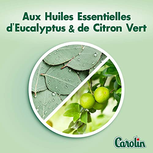 Carolin Nettoyant Multi-Surfaces Huiles Essentielles Anti-Bactérien sans Javel Eucalyptus et Citron Vert 1 L – vue 3