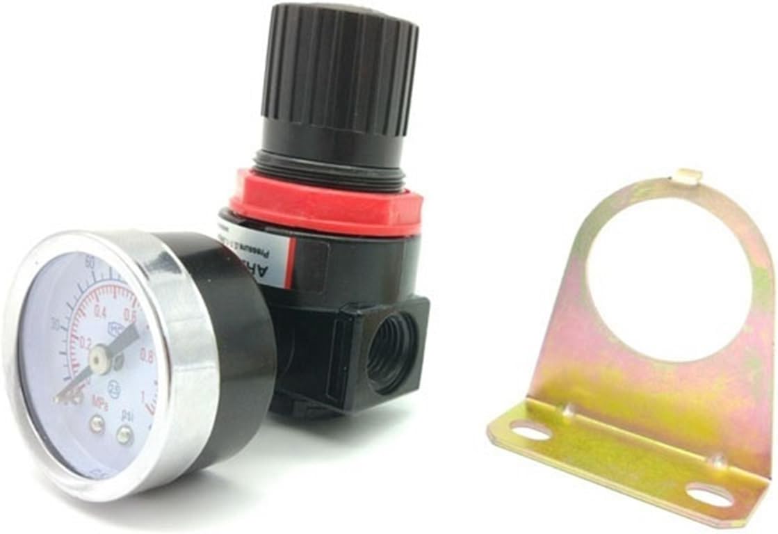 AR2000 BR2000 1/4 3/8 1/2 Air Regulator 0.05~0.85 Mpa Air Treatment Unit FRL Parts with Gauge(BR3000 B Type G3-8,1PC)