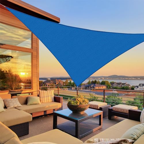 Disdhdaaaas 10'X10'X10' Triangle Sun Shade Sail, Outdoor Shade Cover, Hdpe Breathable Uv Block,Commercial Grade Shade Cloth Awning For Patio Garden Backyard Lawn Outdoor Activities thumb #6