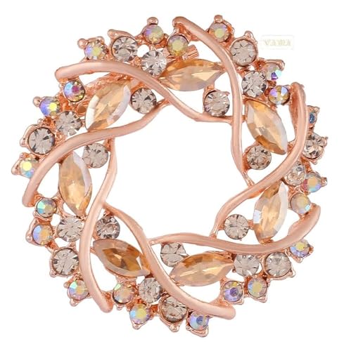 VAMA Crystal Brooch Pins