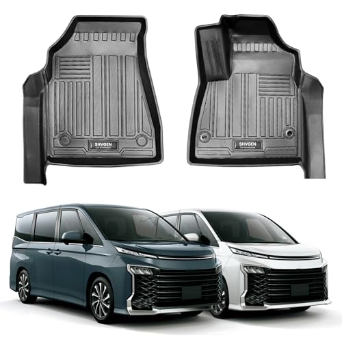 Shvgen|適合対応 トヨタ 新型 VOXY NOAH ヴォクシーノア 90系フロアマット 防水 (1列目)3D ノア ヴォクシー90系 アクセサリーノア 車防水2022年~現行 カーマット消臭/抗菌効果 TPE材質 保護マット 耐汚れ 滑り防止 カスタ