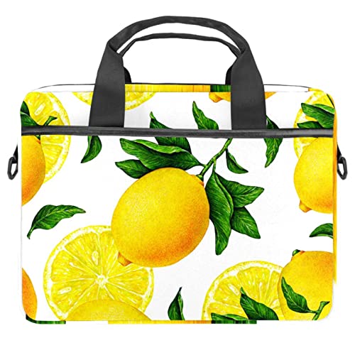 Sacoche à bandoulière ordinateur portable étanche et antichoc avec motif citron