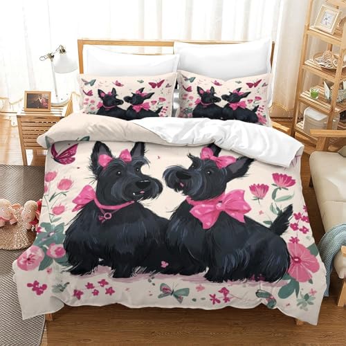 Housse de couette 200x200 abeille dessin animé parure de lit microfibre légère pour garçon - 3