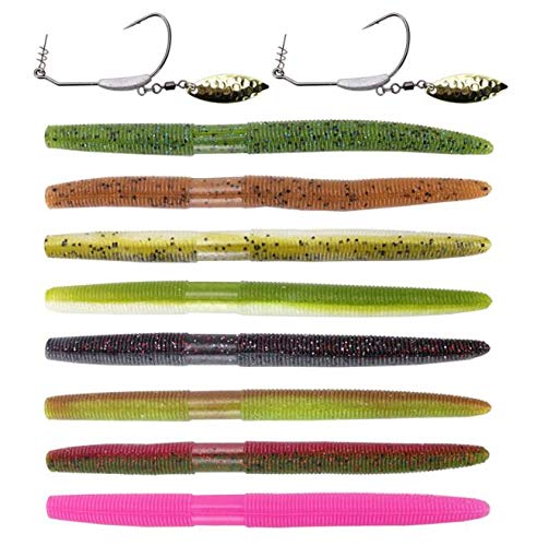 20 Esche Da Pesca Morbide Zaquia – 3 Pollici, Colore Naturale, Per Crappie, Persico E Acqua Dolce