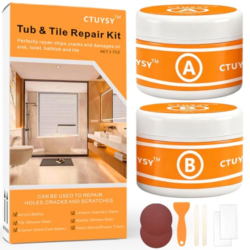 CTUYSY Porcelain Sink Repair kit White, Enamel...