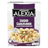 Alexia Frozen Side, Loaded Cauliflower with Aged White Cheddar, Keto Friendly, 10 Ounce