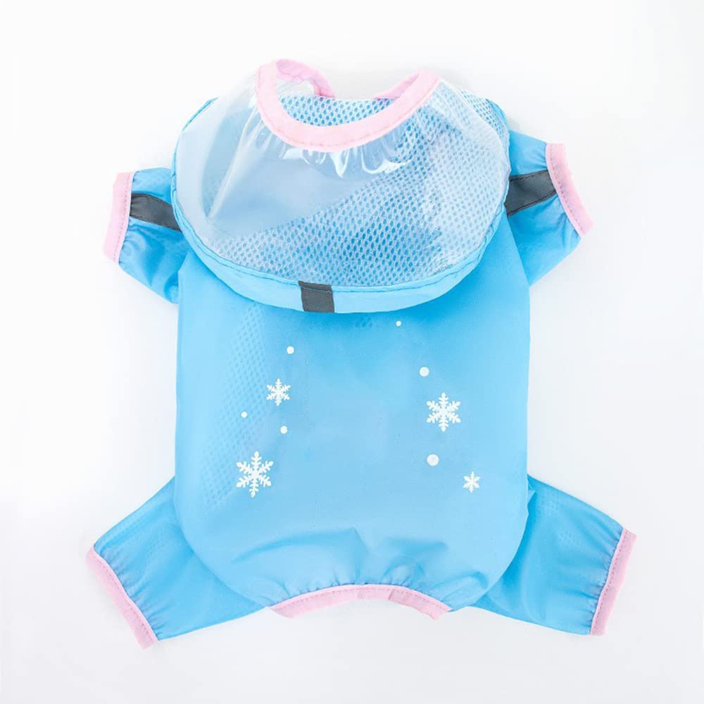 Imperméable pour chien XXL bleu avec bandes réfléchissantes de sécurité