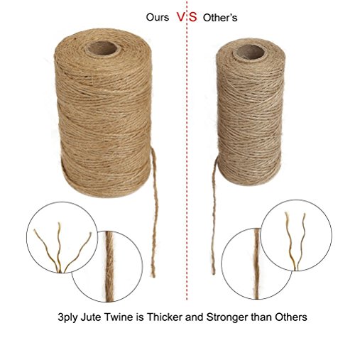 Corda de juta para 3 camadas de corda de juta para aplicações industriais de jardinagem