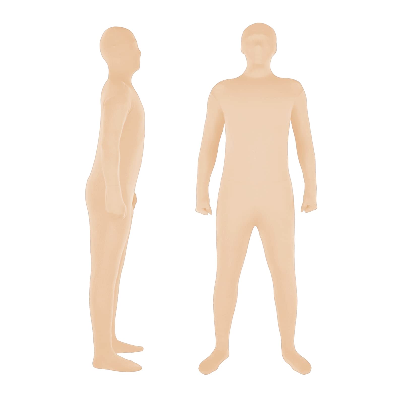 Traje Zentai azul de cuerpo completo para fotografía cromakey y edición de video con cremallera 6