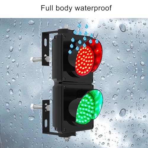 Semáforo LED de 100 mm con control remoto y luz roja verde de 24V para pared 5